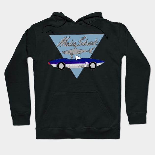 Chevy Corvette Mako Shark Hoodie by Joseph Baker